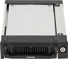 Корпуса и док-станции для жестких дисков Agestar AMR1- SATA(K)-3F SATA алюминий черный