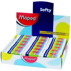 Ластик MAPED Softi Mini мягкий малый в картонном футляре сделано во Франции