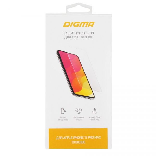 Защитное стекло для сотового телефона Digma DGG1AP13PM для Apple iPhone 13 Pro Max/14 Pro Max